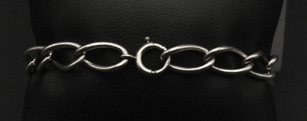 Vintage Sterling Silver Chain Link Bracelet