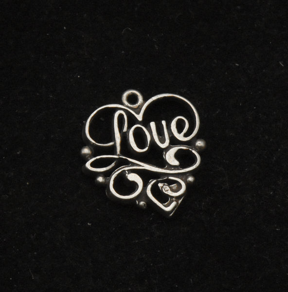 Vintage Sterling Silver "Love" Charm