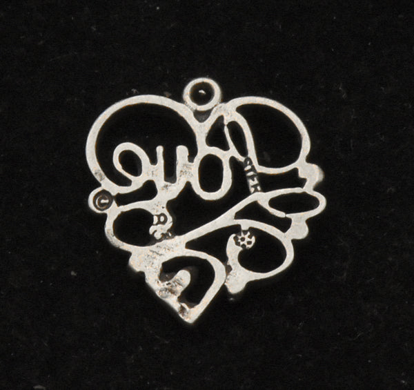 Vintage Sterling Silver "Love" Charm