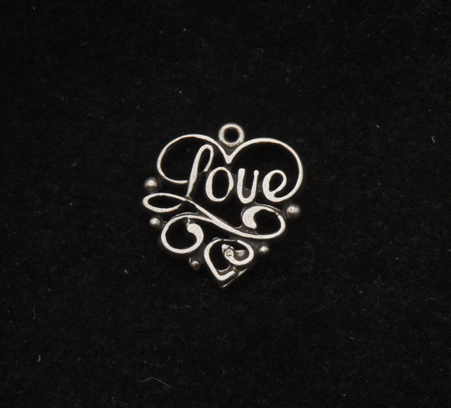 Vintage Sterling Silver "Love" Charm