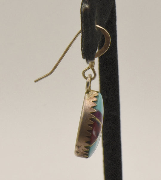 UNMATCHED Vintage Teardrop Inlaid Dangle Earrings