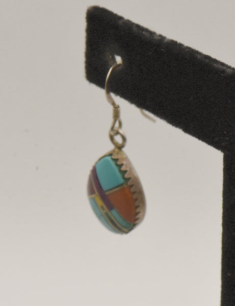 UNMATCHED Vintage Teardrop Inlaid Dangle Earrings