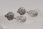 Sterling Silver Art Deco Marcasite Dangle Earrings