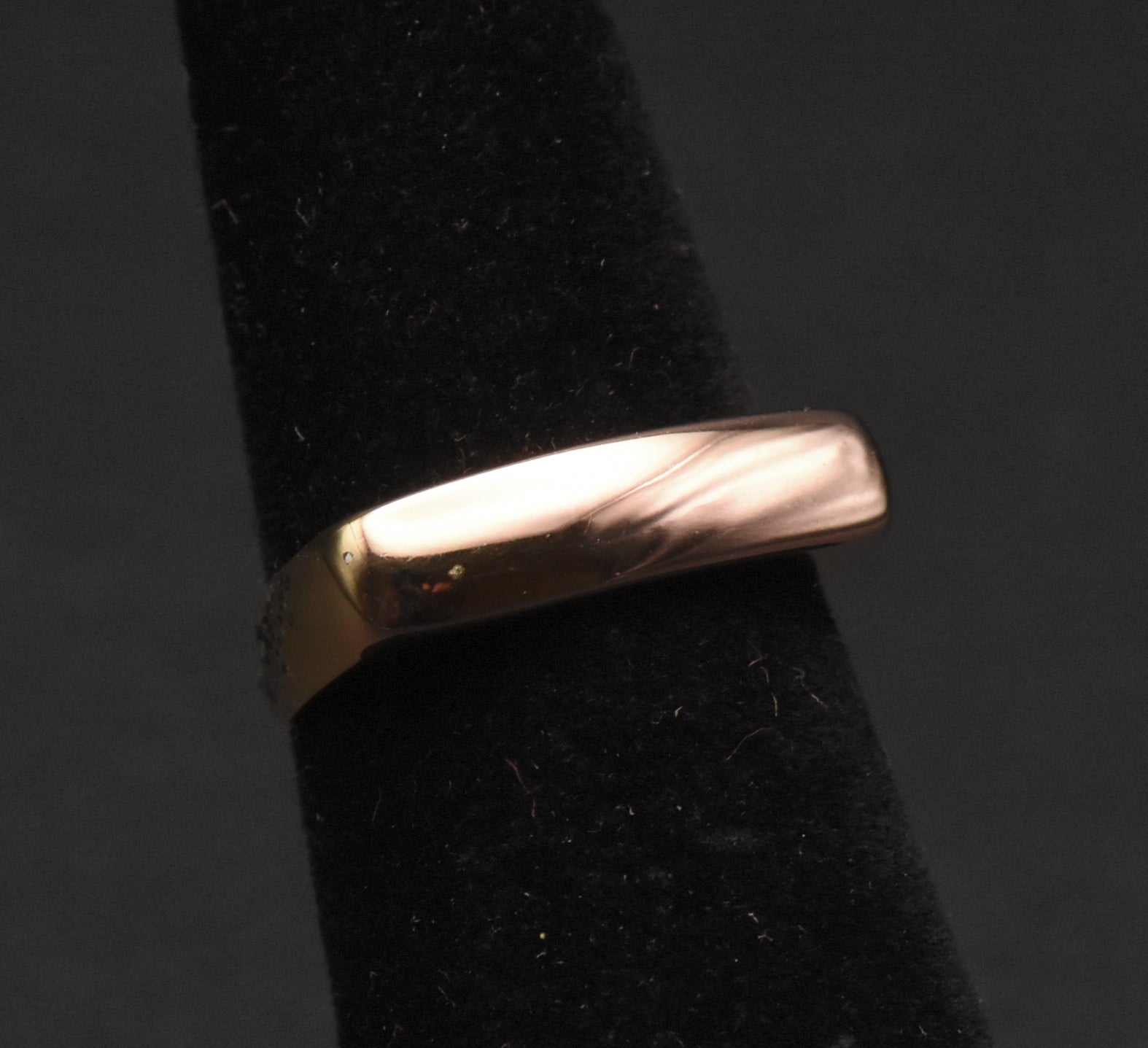 Milor - Vintage Gold Plated Sterling Silver Italian Ring - Size 4.75 DAMAGE