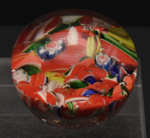 Vintage Colorful Glass Paperweight