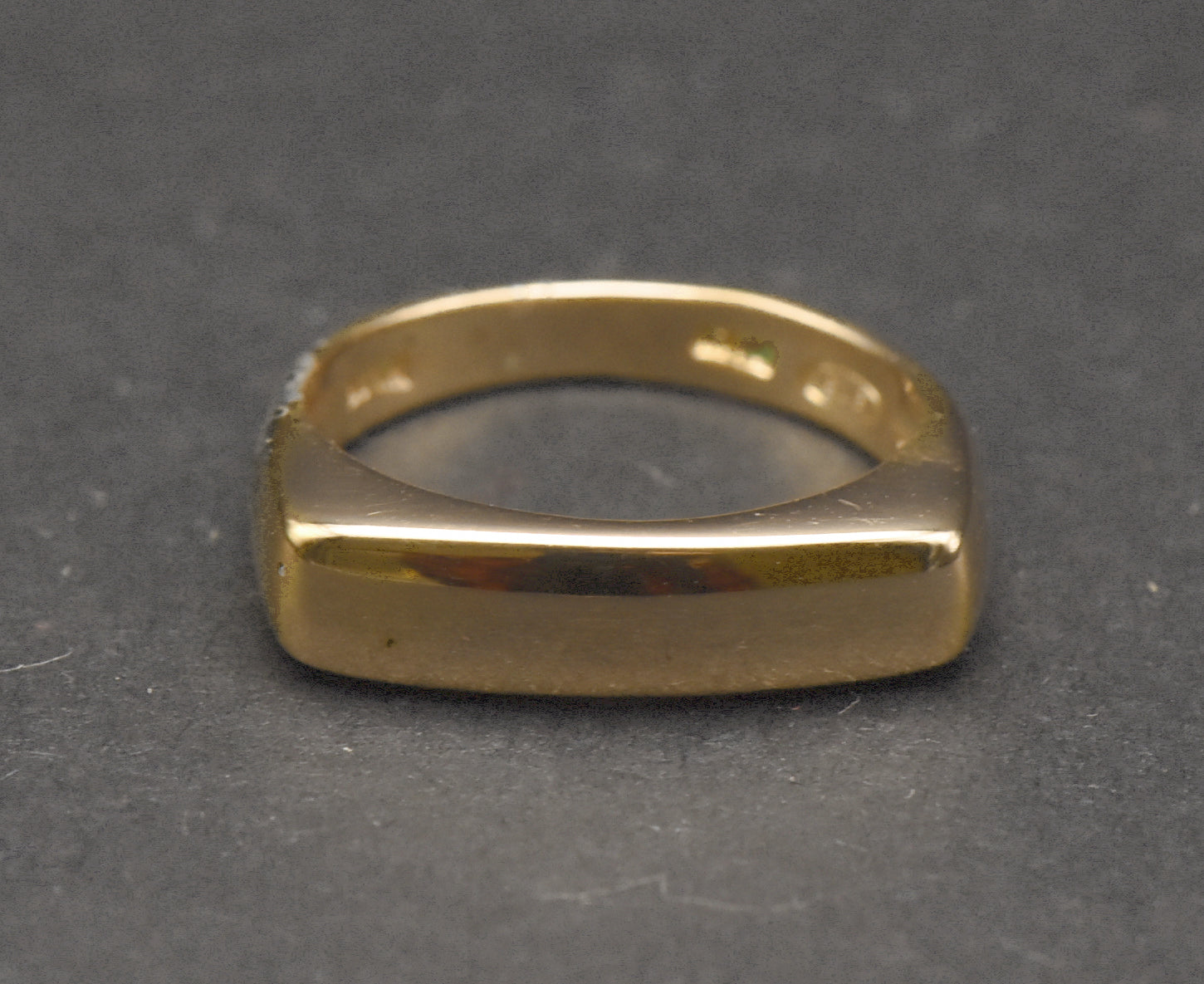 Milor - Vintage Gold Plated Sterling Silver Italian Ring - Size 4.75 DAMAGE