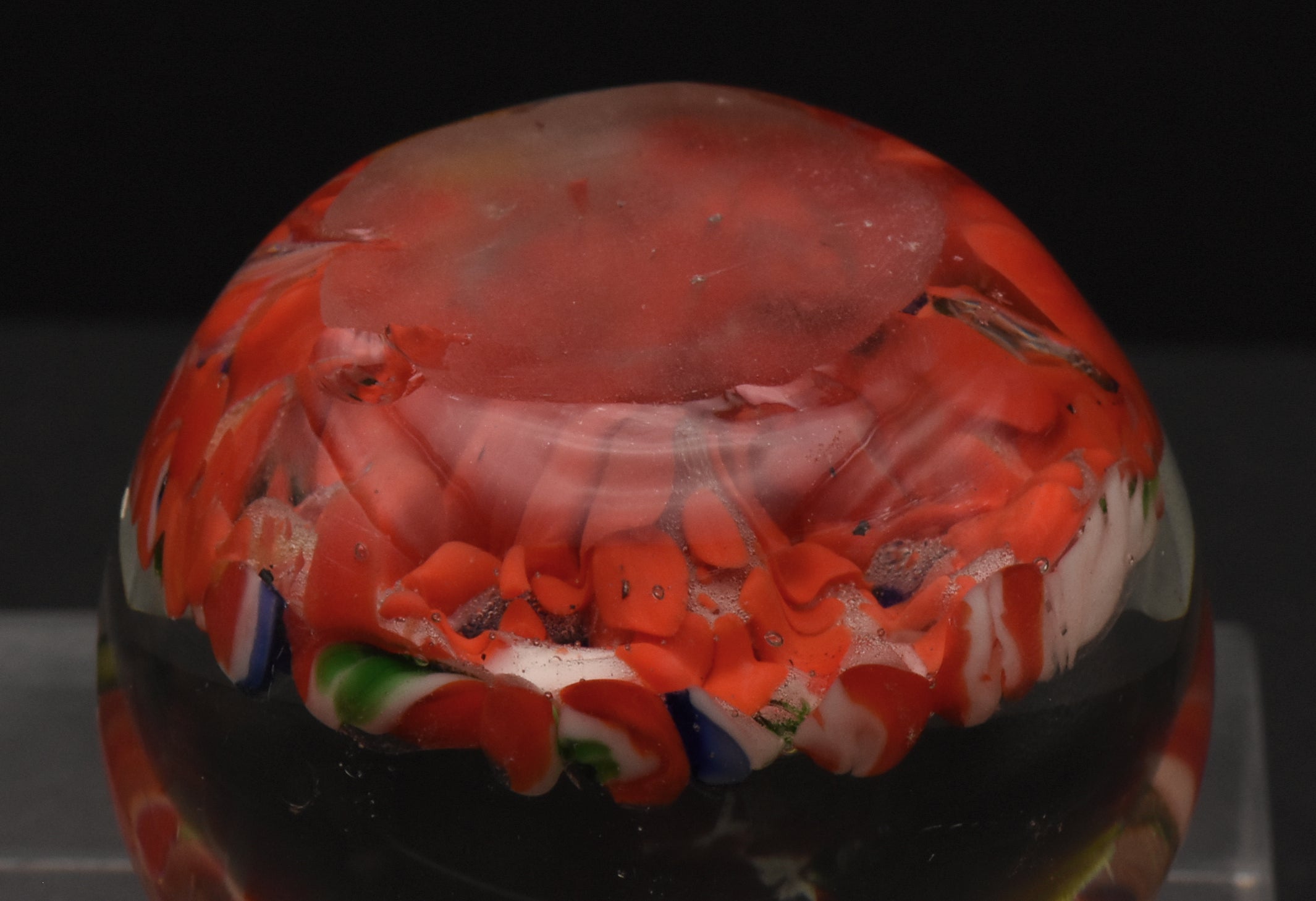 Vintage Colorful Glass Paperweight