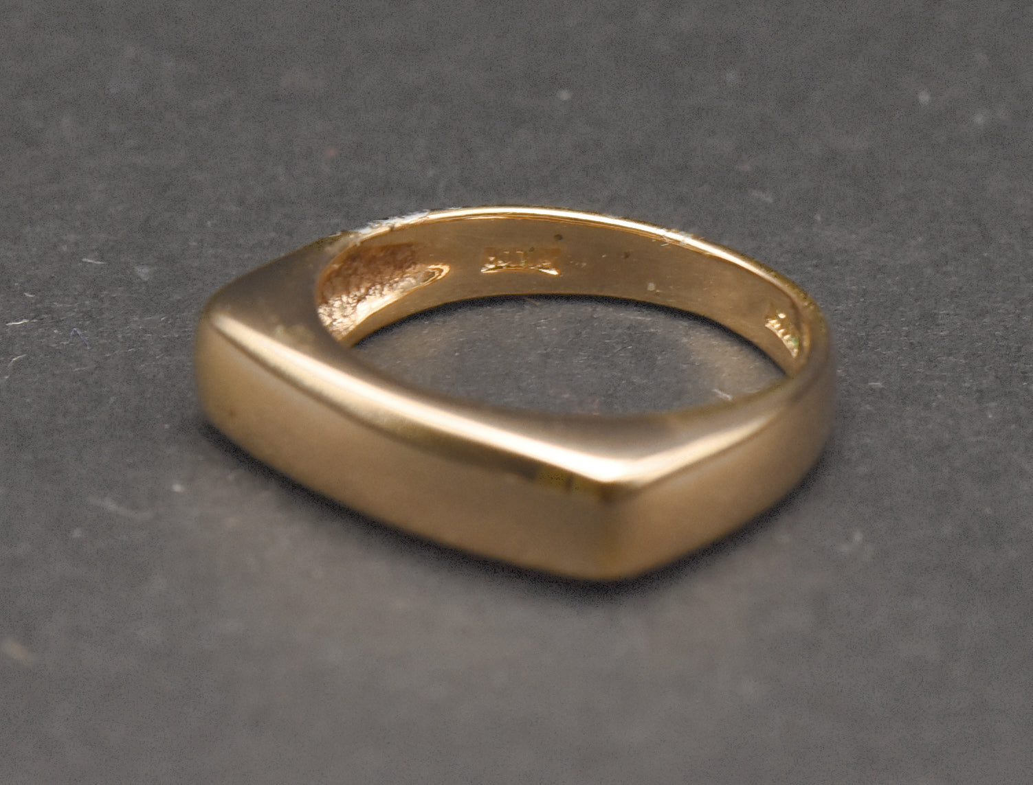 Milor - Vintage Gold Plated Sterling Silver Italian Ring - Size 4.75 DAMAGE