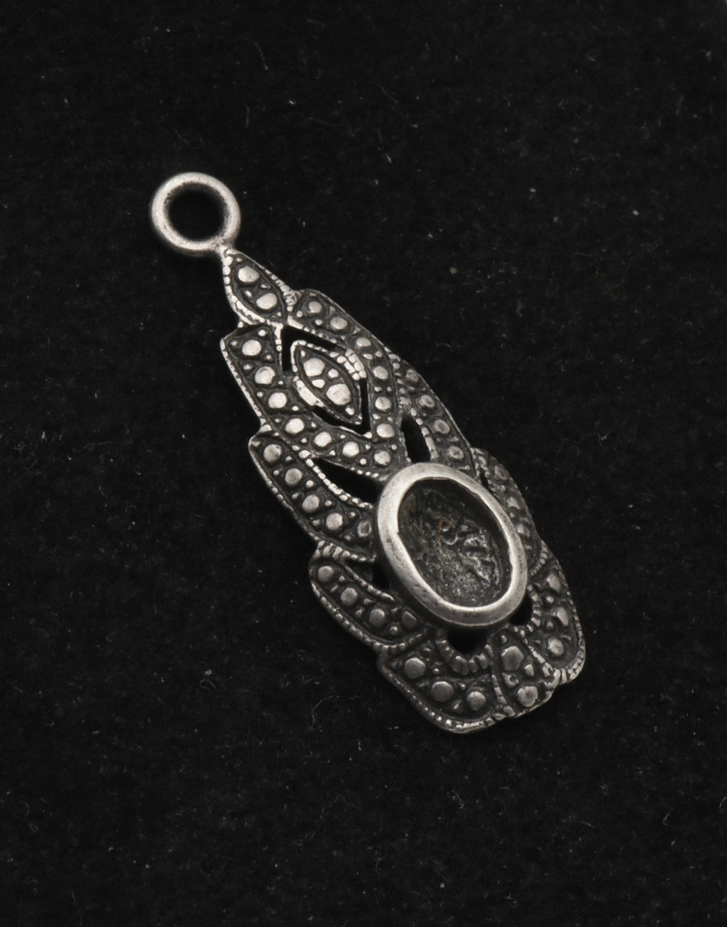Vintage Sterling Silver Unmounted Pendant