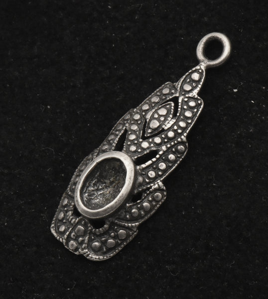 Vintage Sterling Silver Unmounted Pendant