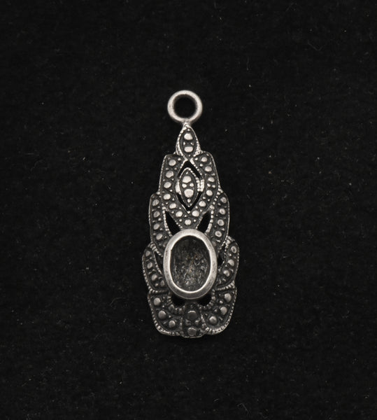 Vintage Sterling Silver Unmounted Pendant