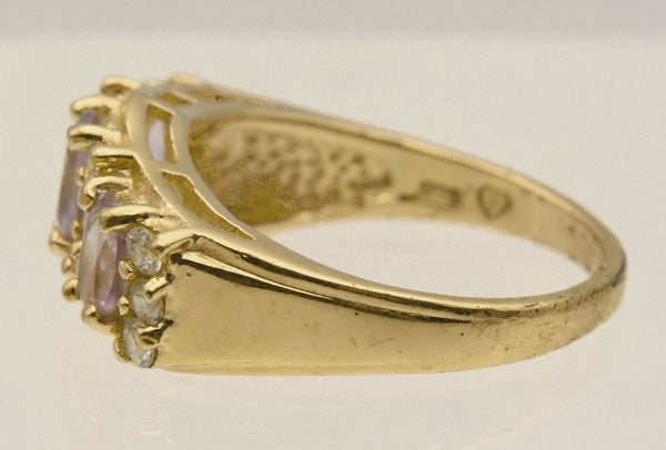 Vintage Vermeil Amethyst Ring - Size 7.75
