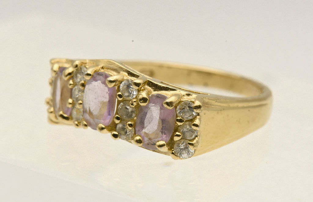Vintage Vermeil Amethyst Ring - Size 7.75