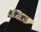 Vintage Vermeil Amethyst Ring - Size 7.75