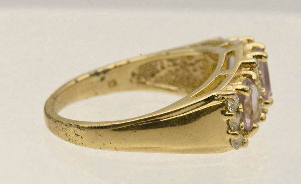 Vintage Vermeil Amethyst Ring - Size 7.75