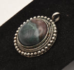 Vinage Ocean Jasper Cabochon Pendant