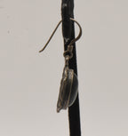 UNMATCHED Vintage Sterling Silver Black Onyx Dangle Earring