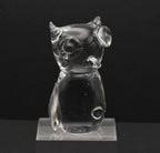 Vintage Handcrafted Charming Glass Owl Figurine