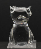 Vintage Handcrafted Charming Glass Owl Figurine