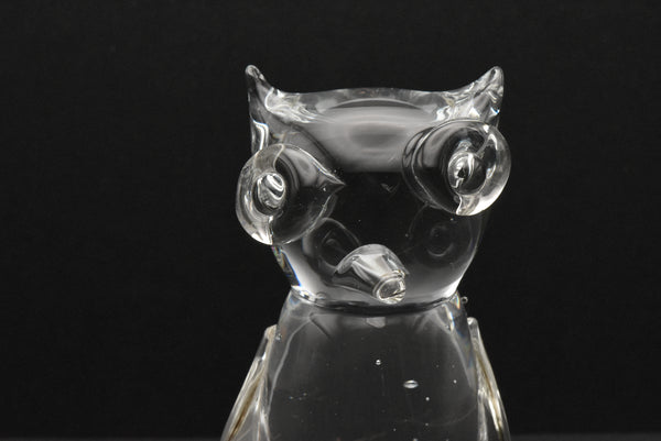 Vintage Handcrafted Charming Glass Owl Figurine