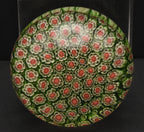 Vintage Silvestri Green Millefiori Paperweight