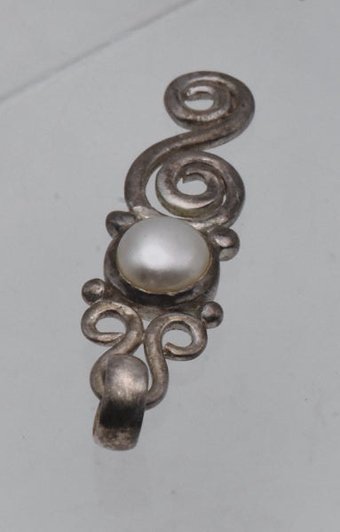 Sterling Silver and Pearl Pendant