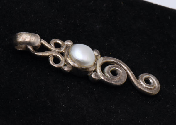 Sterling Silver and Pearl Pendant