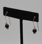 Vintage Black Onyx and Pearl Earrings