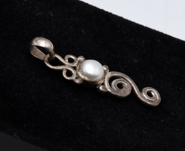 Sterling Silver and Pearl Pendant