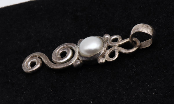 Sterling Silver and Pearl Pendant