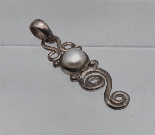 Sterling Silver and Pearl Pendant