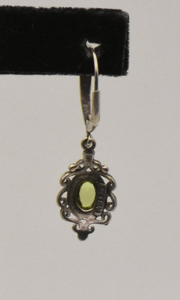 UNMATCHED Vintage Sterling Silver Peridot Dangle Earring