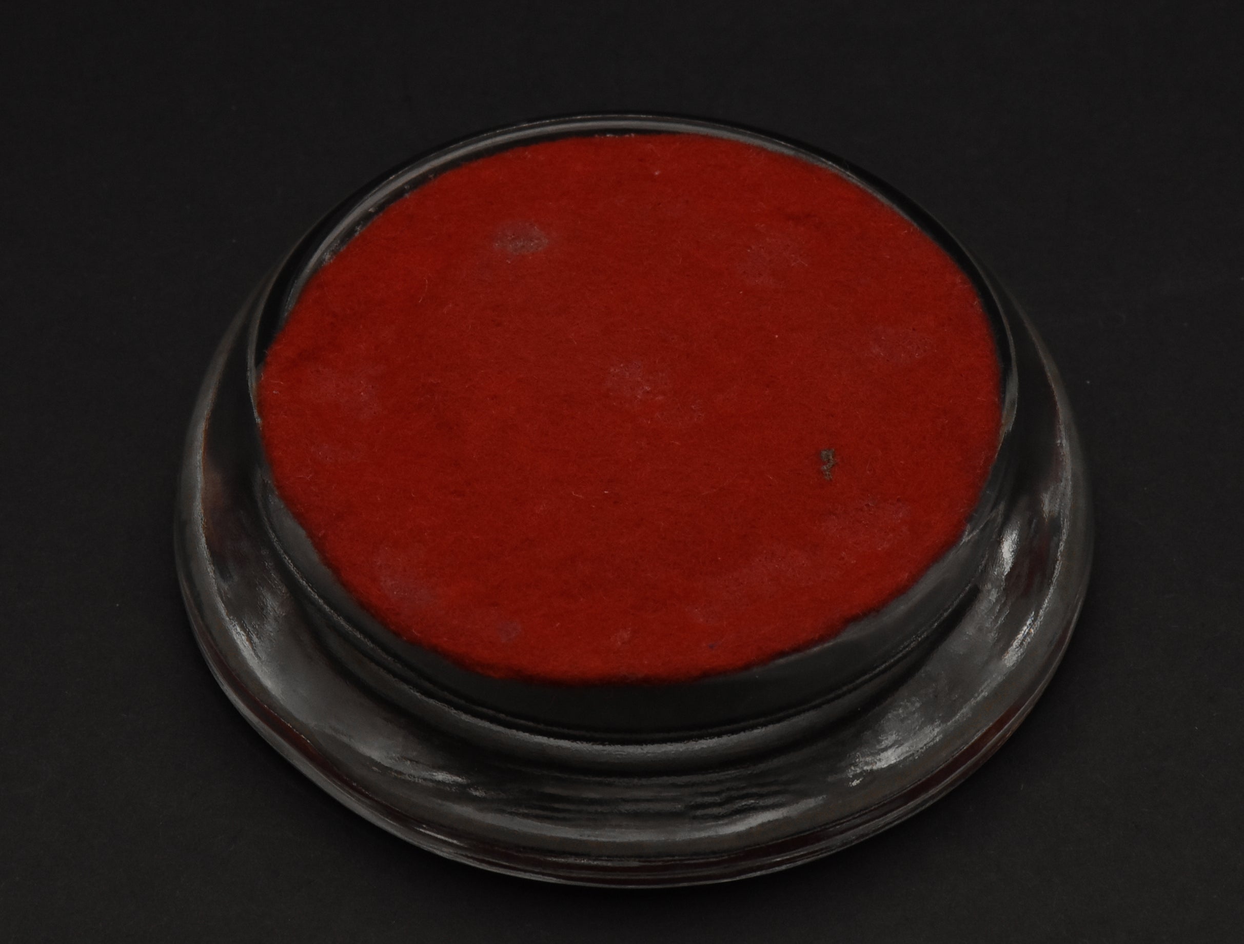 Vintage Photograph Glass Paperweight