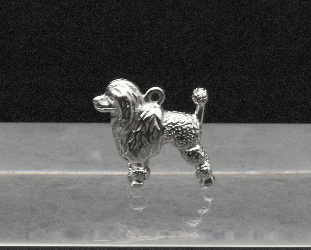 Vintage Silver Tone Poodle Charm