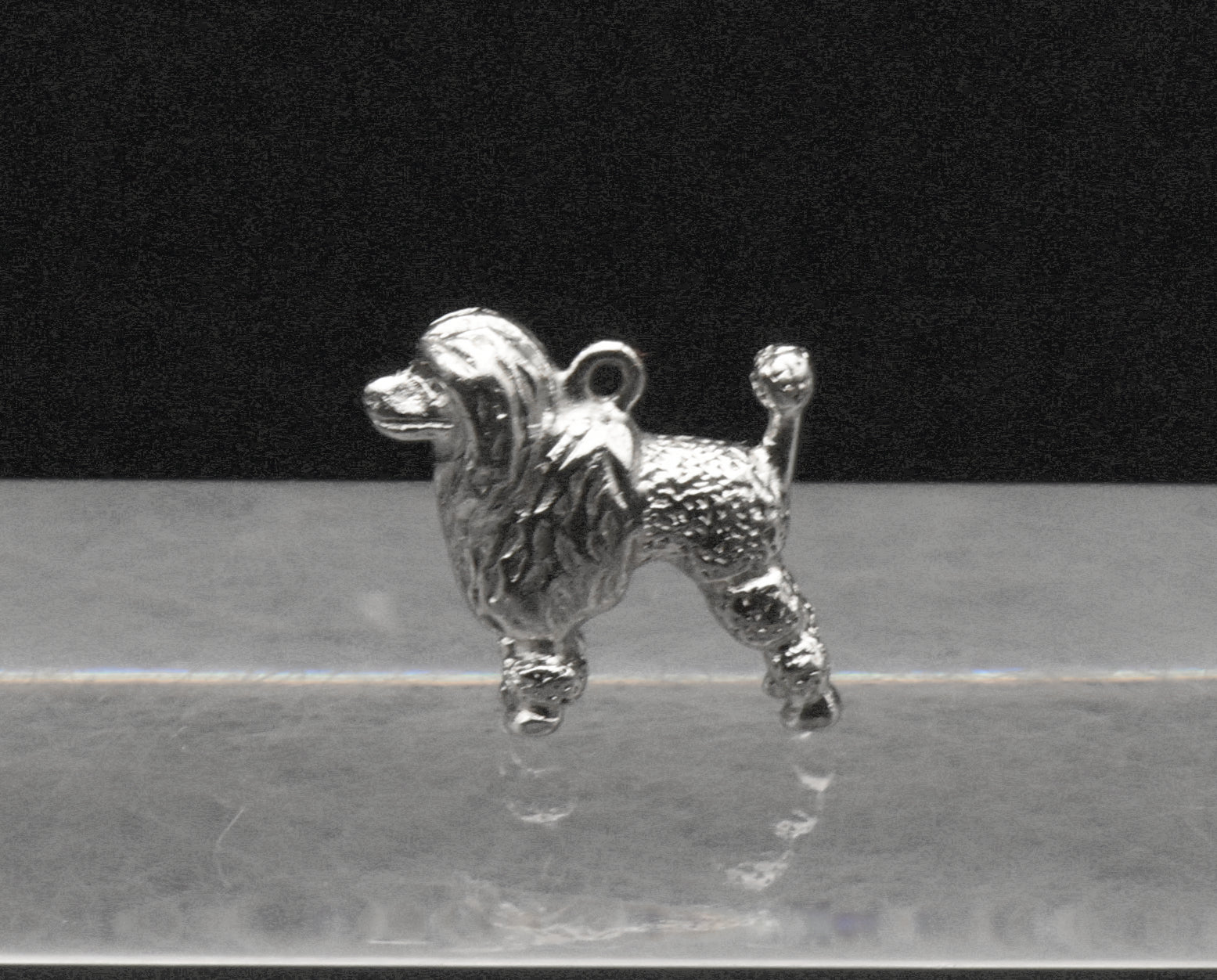 Vintage Silver Tone Poodle Charm