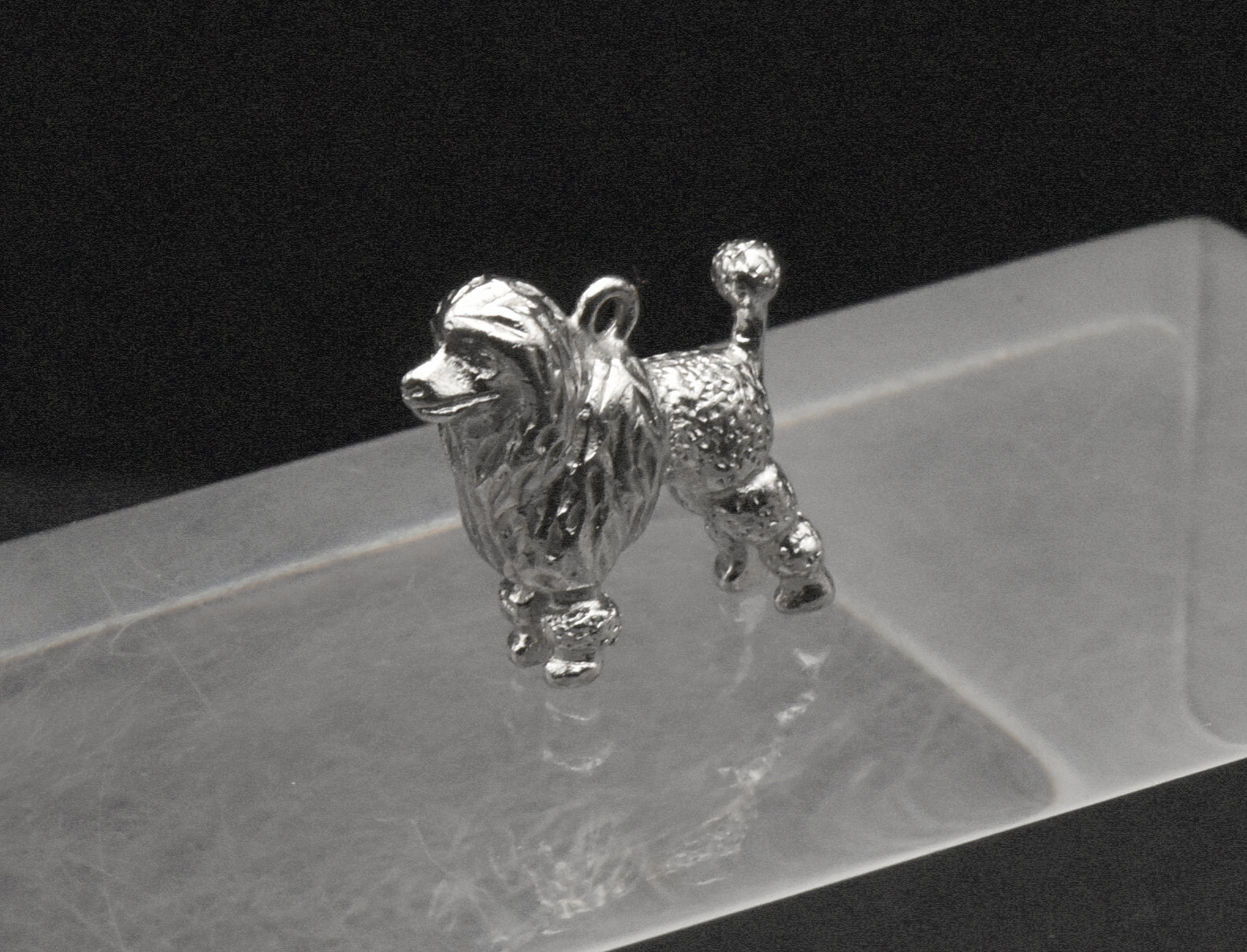 Vintage Silver Tone Poodle Charm