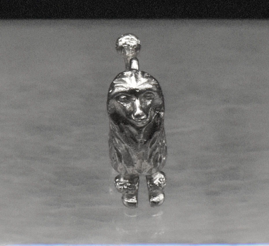 Vintage Silver Tone Poodle Charm