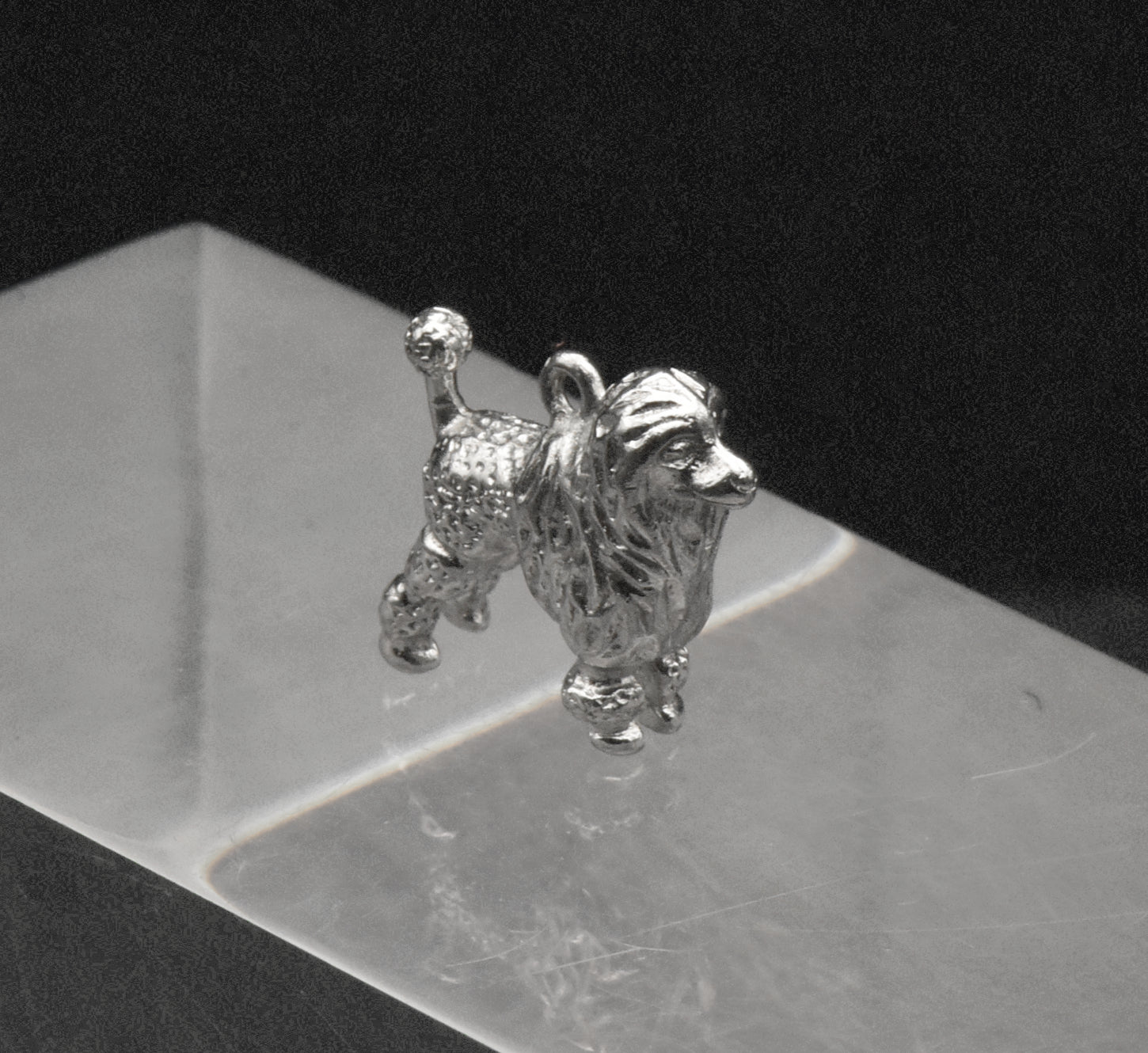 Vintage Silver Tone Poodle Charm