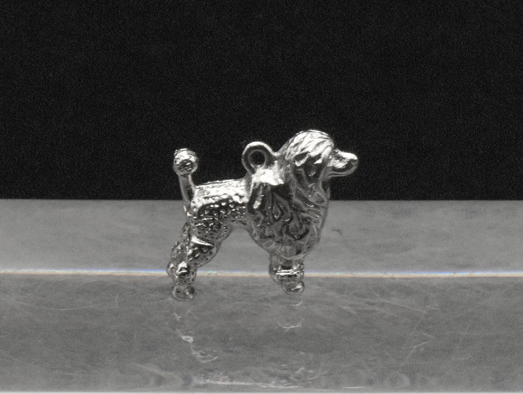Vintage Silver Tone Poodle Charm