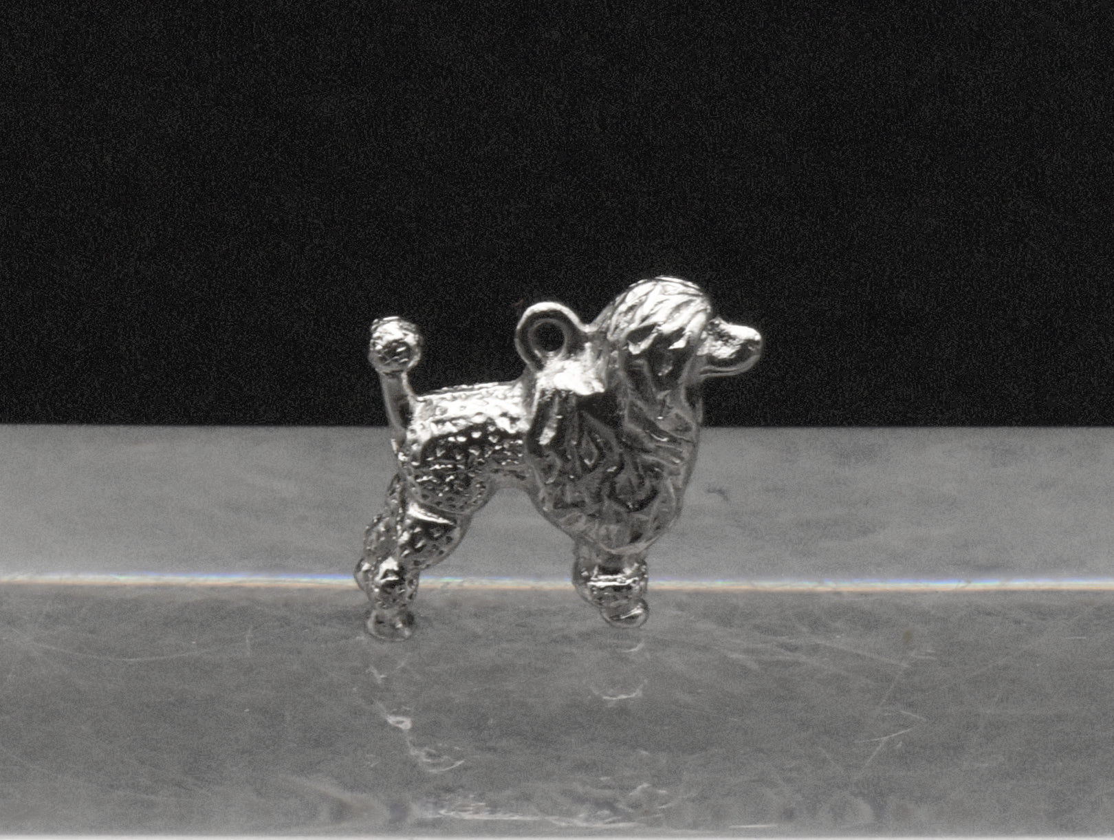 Vintage Silver Tone Poodle Charm