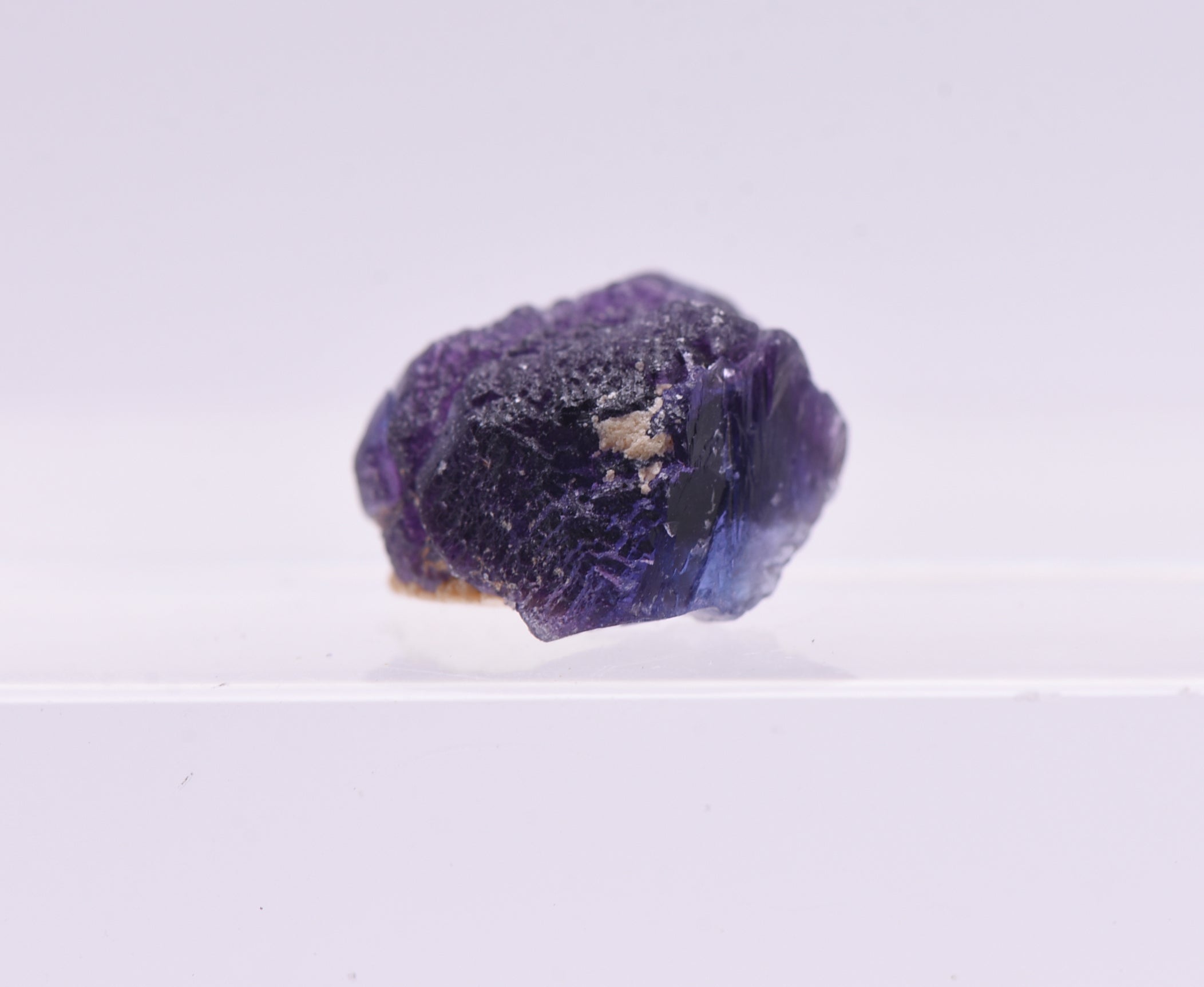 Euhedral Purple Fluorite Mineral Specimen
