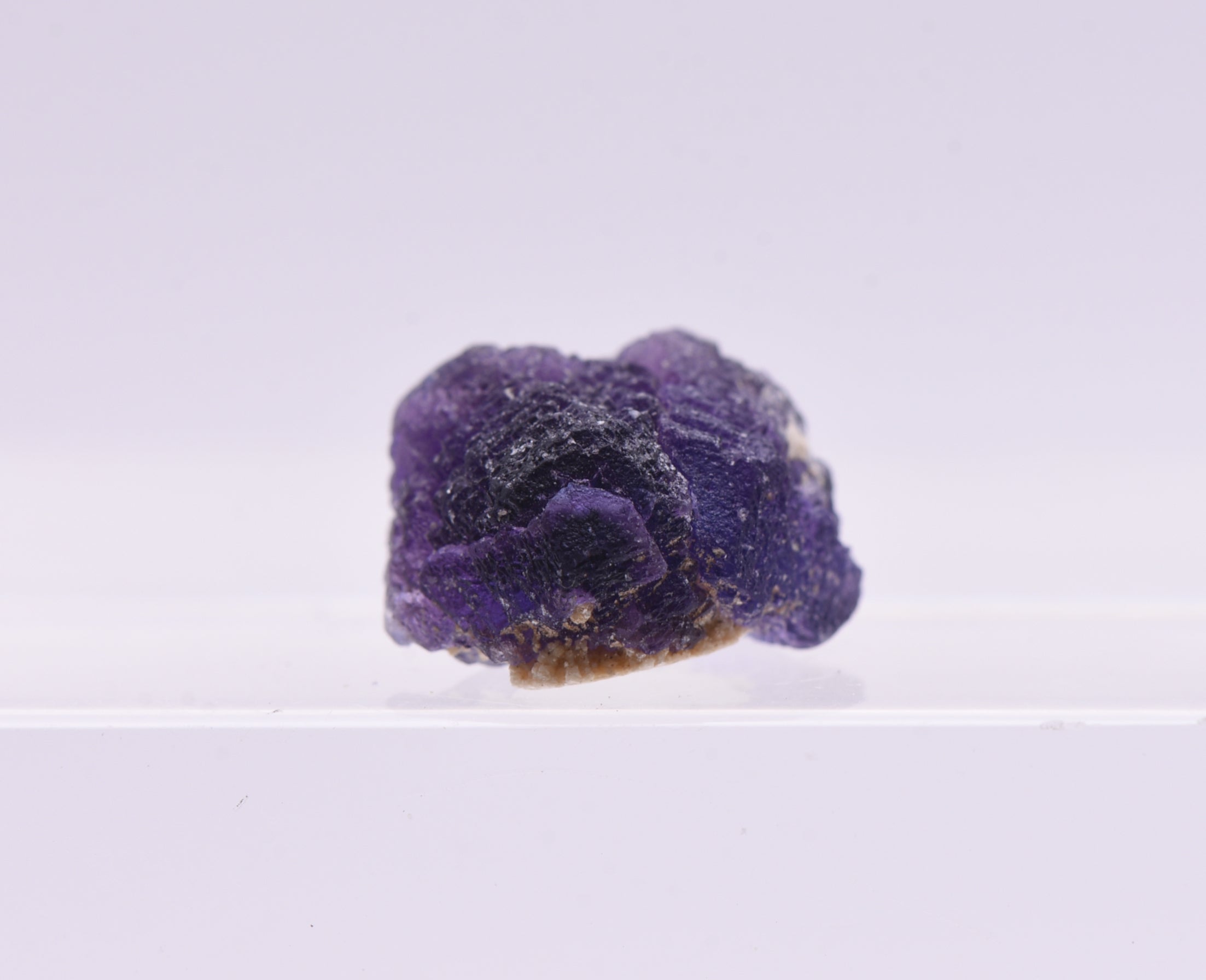 Euhedral Purple Fluorite Mineral Specimen