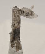 Doubly Terminated Quartz Crystal Cluster with Hydrocarbon Inclusions Thumbnail Specimen - Spain