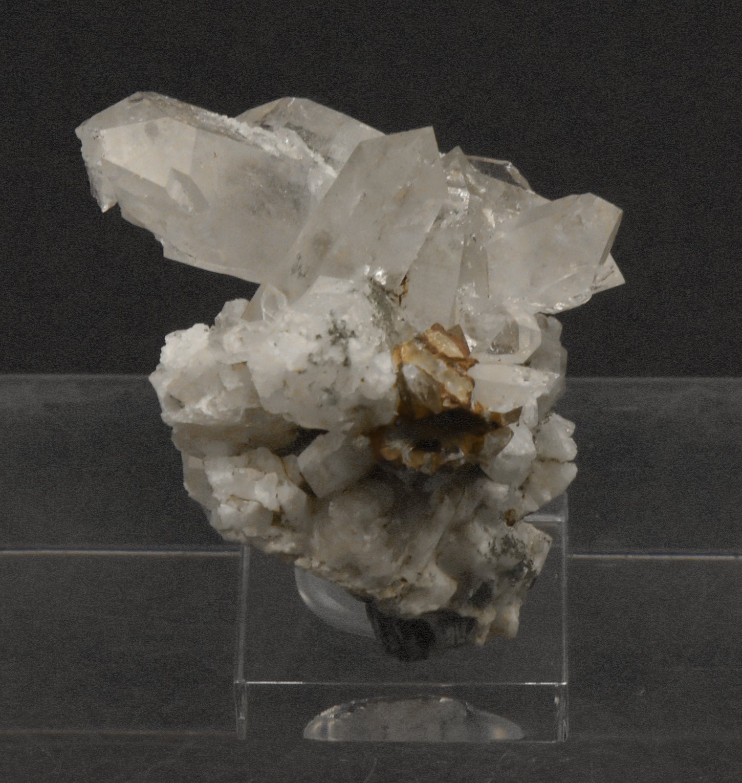 Stunning Doubly Terminated Quartz Crystal Cluster Mineral Specimen - Austria