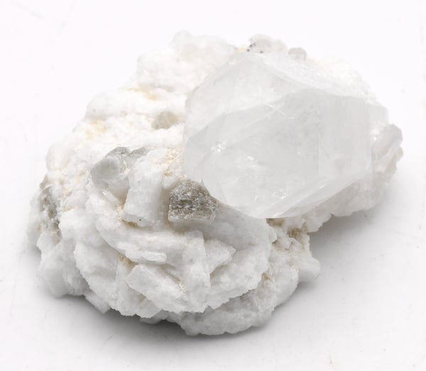 Quartz and Topaz Crystals Cluster with Muscovite on Feldspar Matrix - Pakistan