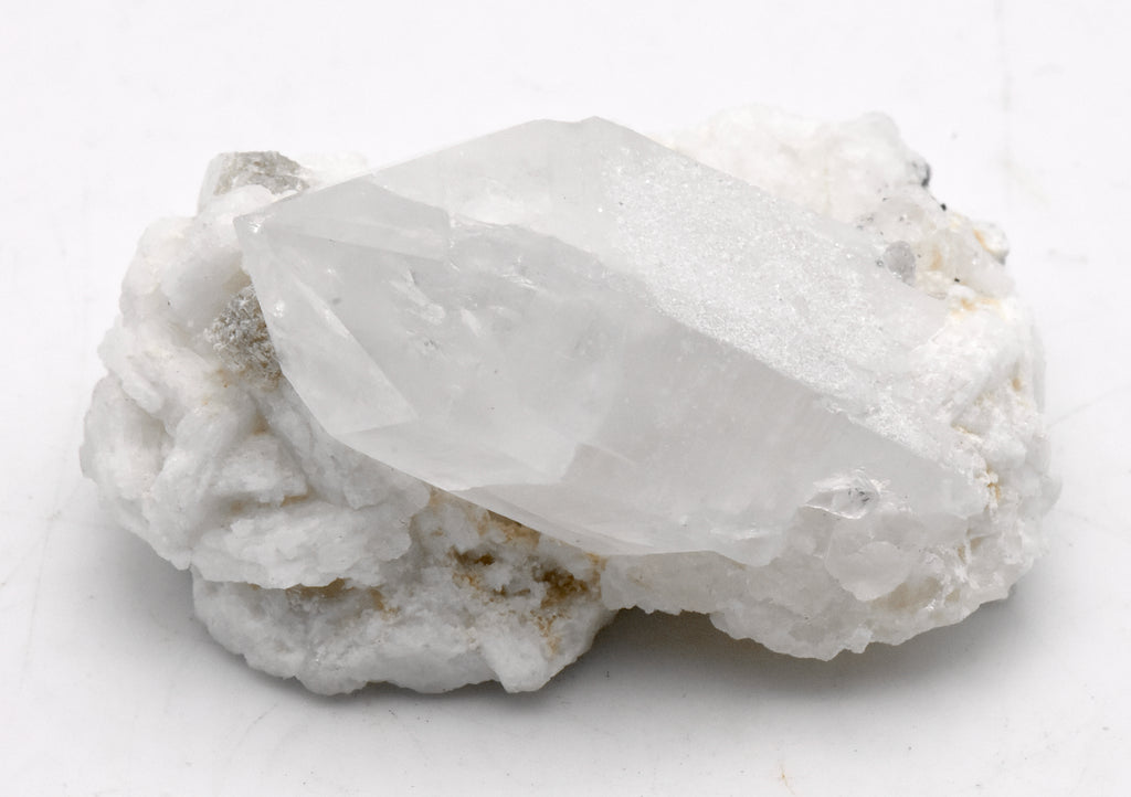 Quartz and Topaz Crystals Cluster with Muscovite on Feldspar Matrix - Pakistan