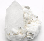Quartz and Topaz Crystals Cluster with Muscovite on Feldspar Matrix - Pakistan