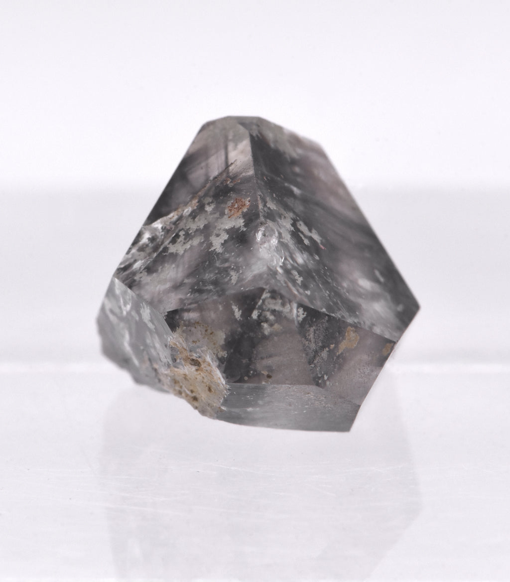 Quartz with Burkite and Rutile Needle Inclusions Crystal Specimen - Pakistan