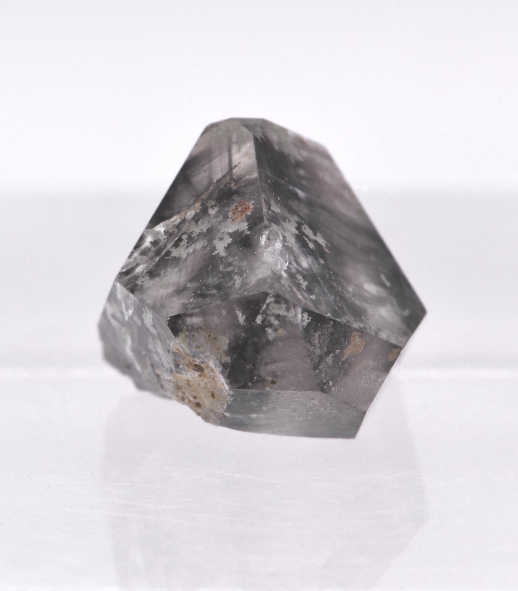 Quartz with Burkite and Rutile Needle Inclusions Crystal Specimen - Pakistan