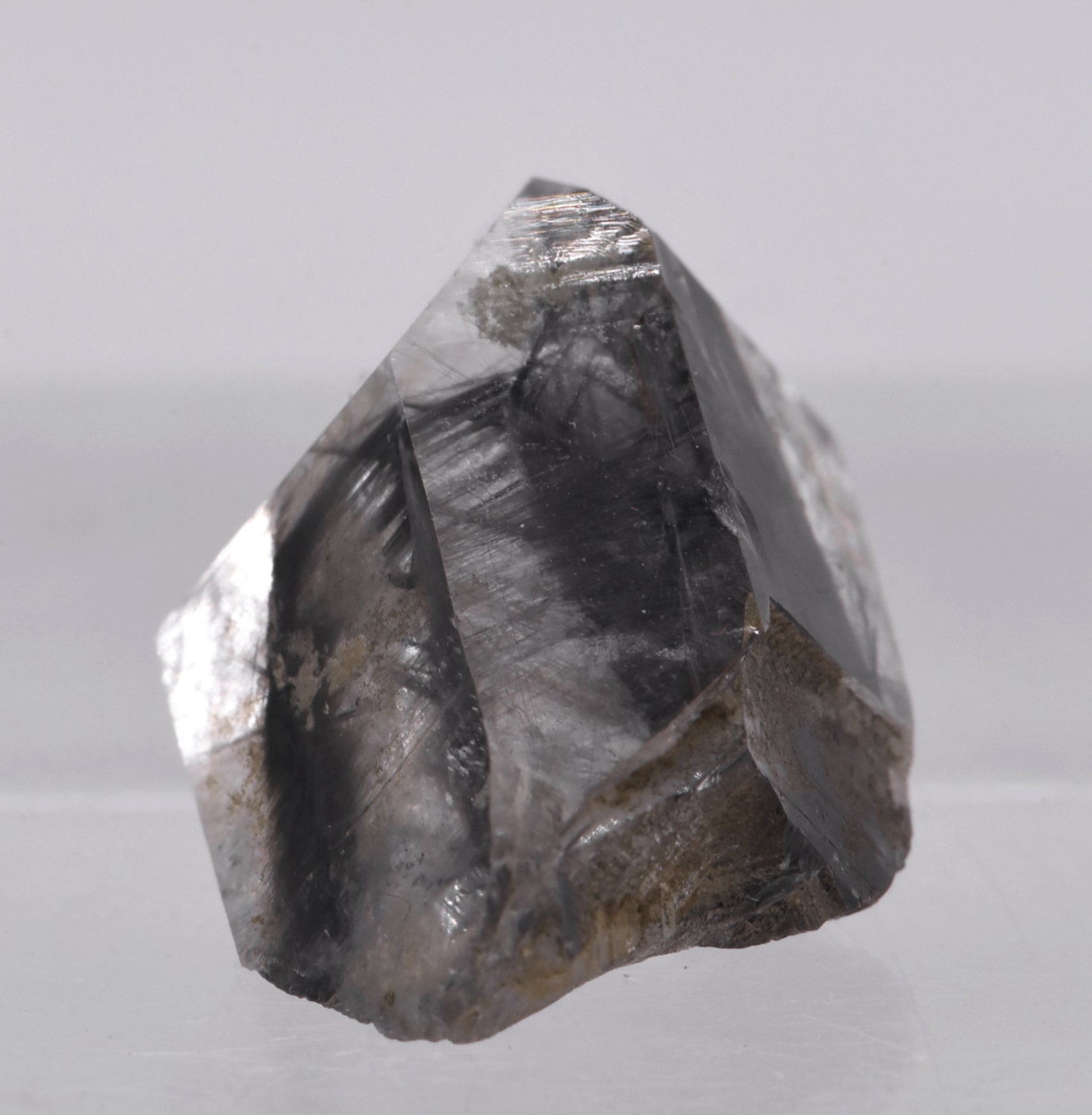 Quartz with Burkite and Rutile Needle Inclusions Crystal Specimen - Pakistan